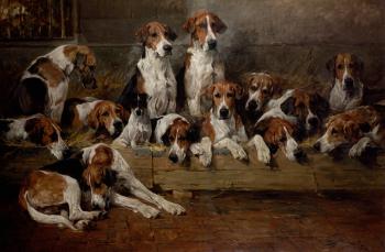 New Forest Foxhounds by 
																	John Emms
