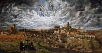 Segovia seen from Santo Angel de la Guardia by 
																	Juan Cabanas Erausquin