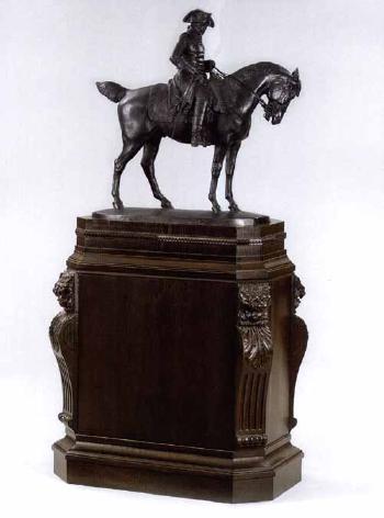 Frederick the Great on horseback by 
																	Cuno von Uechtritz-Steinkirch