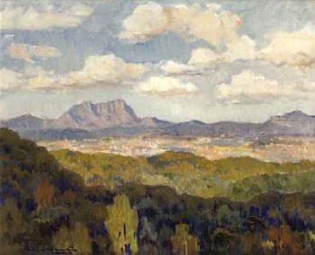 Landscape in Valldaura by 
																	Antonio Sala Herrero