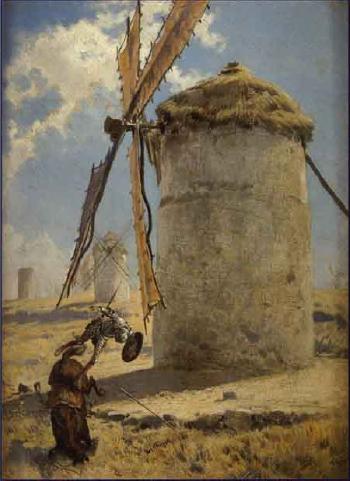 Scene from the Don Quixote by 
																	Jose Balaca