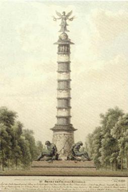 Projet de colonne nationale by 
																	Claude Jean-Baptiste Jallier de Savault