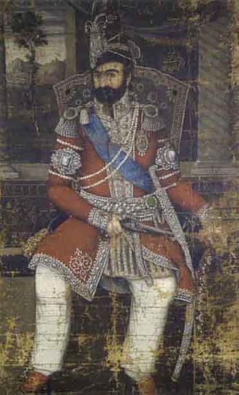 Portrait de Muhammad Shah Qajar by 
																	 Ahmad