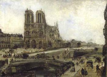 Notre Dame de Paris by 
																	Edouard Dufeu