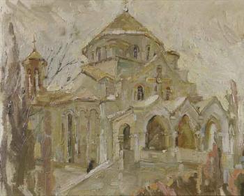 View of monastery in winter by 
																	Aleksei Mikhalovich Balaschov