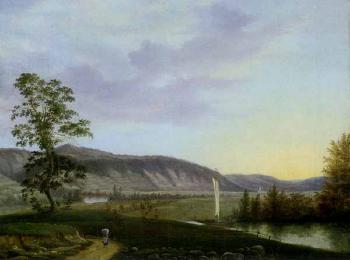 View of the Elbe from Cosels garden near Dresden by 
																	Frederik Michael Ernst Fabritius de Tengnagel
