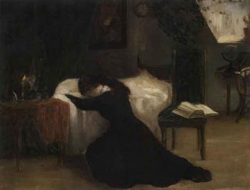 Woman by bed by 
																	Asta Norregaard