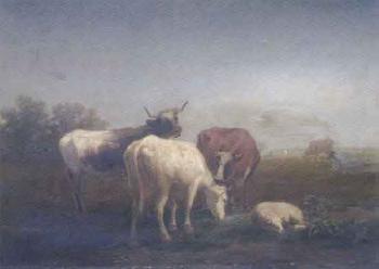 Vaches et mouton by 
																	Valere Verheust