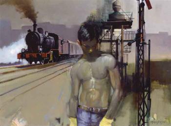 Train mechanic by 
																	Yiannis Papanelopoulos