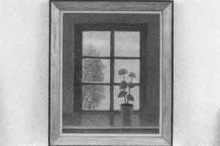 Geranium in the window by 
																	Armas Vainio