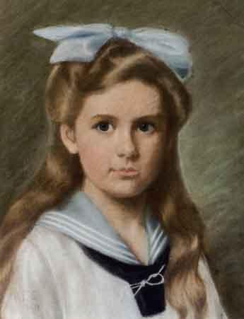 Girl wearing sailor-suit by 
																	Hanna Frosterus-Segerstrale