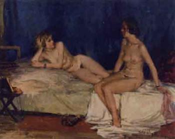 Female nudes by 
																	Richard Sagrits