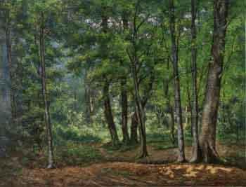 Summer woodland scene by 
																	Charles Vuagniaux