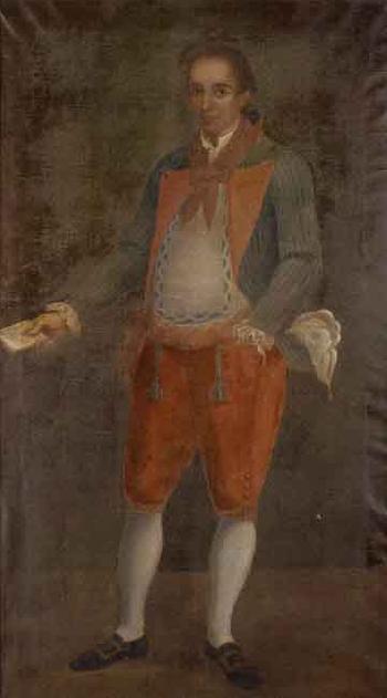 Jose Antonio de Zalvidegoitia. Portrait of man by 
																			Miguel de Zandejar