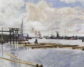 Konigsberg outer harbour by 
																	Karl Bahne