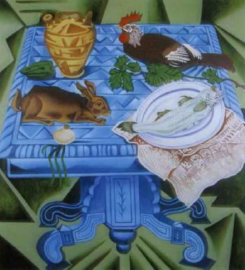 Miro's table by 
																	Tom Mutch