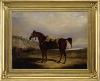 Portrait of the horse Mansard by 
																	Edward Troye