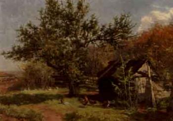 Corner of the orchard by 
																	Gertrude Spurr Cutts