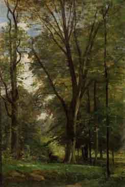Woodland view by 
																	Achille Oudinot
