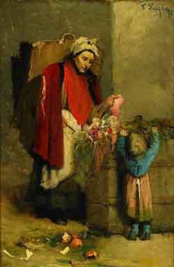 The flower seller by 
																	Ferenc Paczka