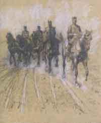 Soldiers and horses by 
																	Marcelino de Unceta y Lopez