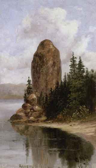 Rooster Rock, Columbia River by 
																	George Martin Ottinger