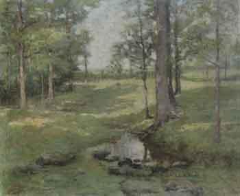 Wooded landscape by 
																	Charles Allen Hulbert
