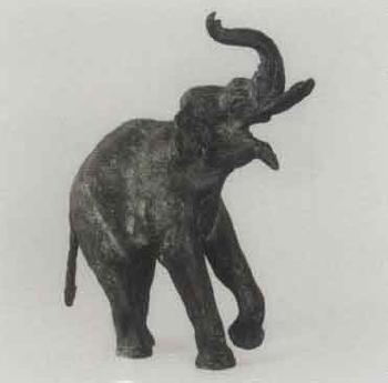 Trumpetting elephant by 
																	Rudolf Oelzner