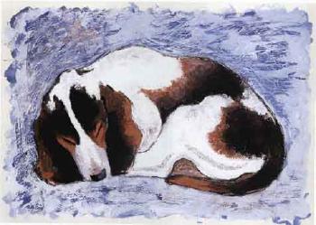Sleeping dog by 
																	Francesco Sales Roviralta