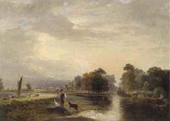 Eton from the river by 
																	William Ingalton