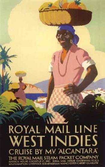 Royal Mail Line, West Indies by 
																	Daphne Padden