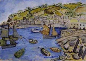 Newlyn harbour by 
																	Mary Jewels