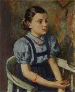 Girl in blue blouse by 
																	Ante Trstenjak