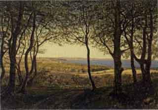 View across Aarhus from Marselisborg Woods by 
																	Andreas Fritz