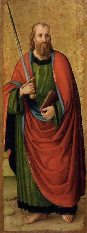 Saint Peter. Saint Paul by 
																			Macrino d'Alba