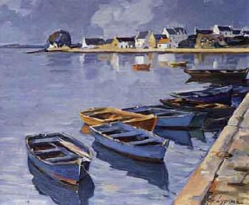 Les barques a Port Cado by 
																	Georges Lygrisse