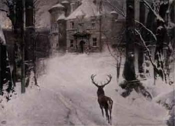 Stag coming back by 
																	Ludwig Fromme