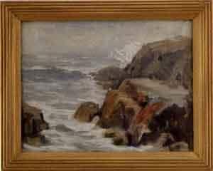 Gray day on the Maine coast by 
																	Frederick Julian Ilsley