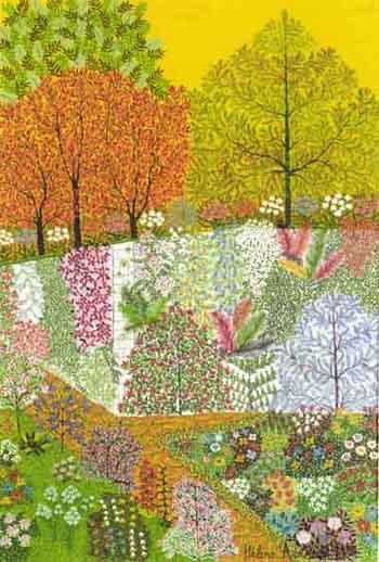 Jardin au ciel jaune by 
																	Helena Adamoff