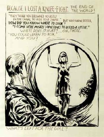 What's left for the girl by 
																	Raymond Pettibon