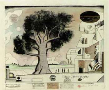 Tree nine variation by 
																	Saul Steinberg