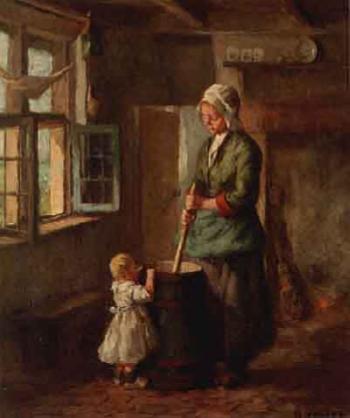 Watching mother do the laundry by 
																	Arend Hyner