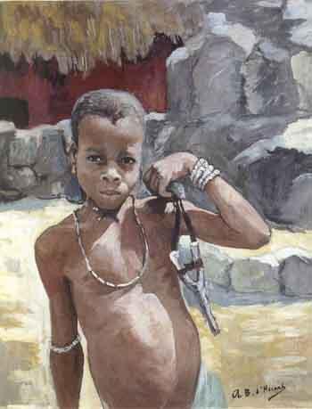 African child by 
																	A B d'Huart