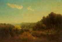 Travellers walking through the Ruhr valley by 
																	August Luttmann