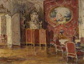 A red room in the palace by 
																	Erno Abonyi