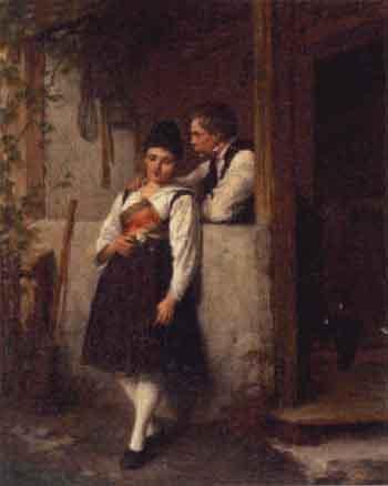 Flirtation by 
																	Ludwig Obersteiner