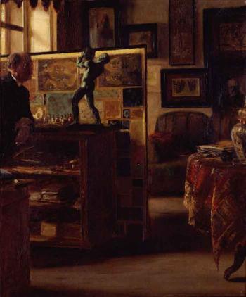Art lover - Hermann Pachter in his galleries by 
																	Rudolf von Voigtlander