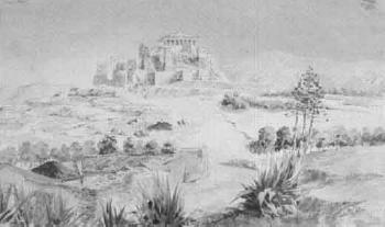 View of the Acropolis, Athens by 
																	 Prince Andreas of Greece