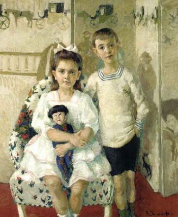 Portrait of children by 
																	Konrad von Kardorff