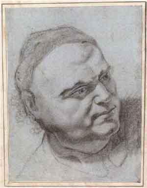 Portrait study by 
																	Johann Zick